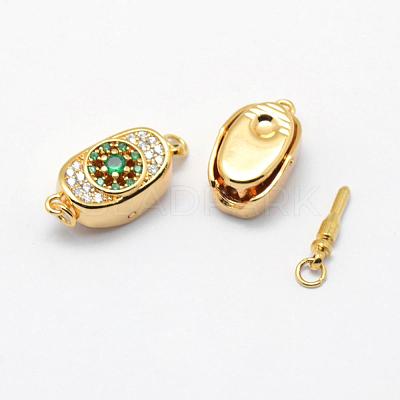 Brass Box Clasps KK-G323-47B-G-NR-1