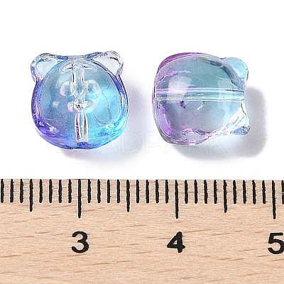 Transparent Spray Paint Glass Beads GLAA-Z011-01A-1