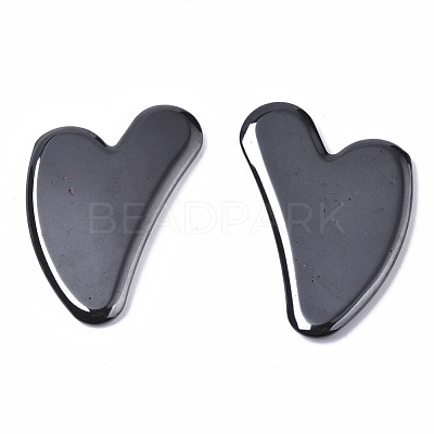 Heart Shape Magnetic Synthetic Hematite Gua Sha G-S336-57-A01-1