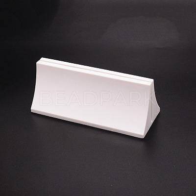 Triangle Plastic Card Holders DJEW-WH0050-17-1