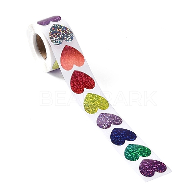 8 Patterns PVC Self Adhesive Glitter Stickers DIY-A042-14A-1