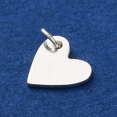925 Sterling Silver Heart Charms STER-G045-01S-01-1