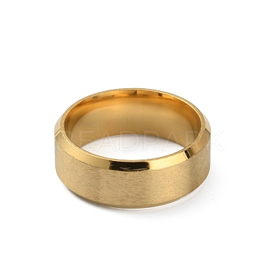 201 Stainless Steel Plain Band Ring for Men Women RJEW-WH0010-06E-MG-1