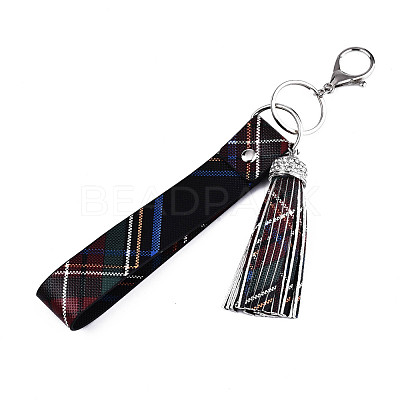 PU Leather Tassel Keychain KEYC-T006-01A-1