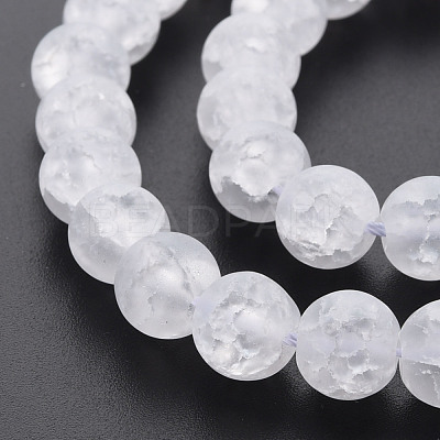 Crackle Glass Beads Strands GLAA-S192-D-008A-1