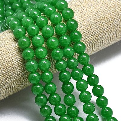 Natural Malaysia Jade Beads Strands G-L645-C01-10mm-17-1