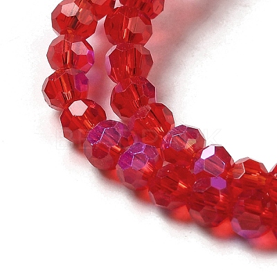Electroplate Transparent Glass Beads Strands EGLA-A035-T3mm-L07-1