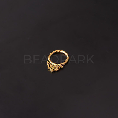 316L Stainless Steel Spider Web Hoop Nose Rings WG66A6F-02-1