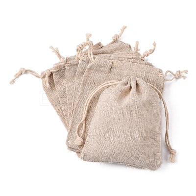 Cotton Packing Pouches Drawstring Bags ABAG-R011-12x15-1