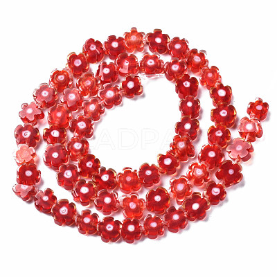 Handmade Millefiori Glass Bead Strands LAMP-J035-6mm-29-1