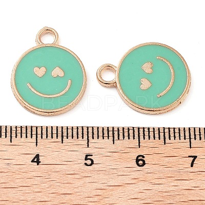 Alloy Enamel Pendants PALLOY-S192-04G-1