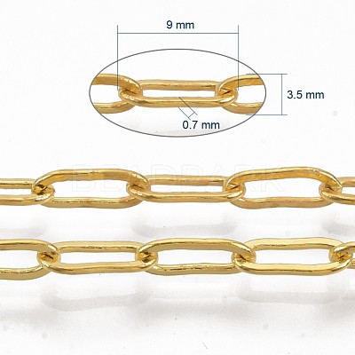 Brass Paperclip Chains CHC-S008-001A-G-1