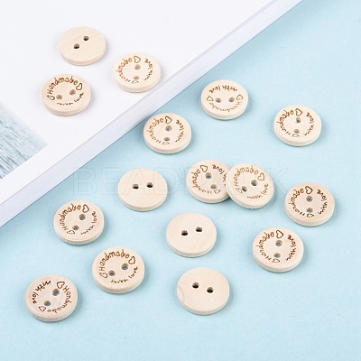 Wooden Buttons BUTT-K007-08A-1