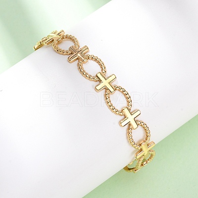 304 Stainless Steel Cuff Bangles for Women BJEW-G749-02G-1
