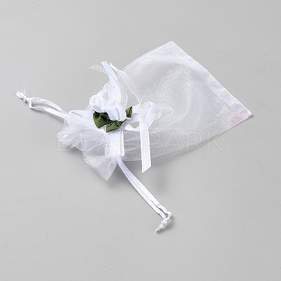 3D Flower Organza Drawstring Bags OP-WH2002-01B-01-1