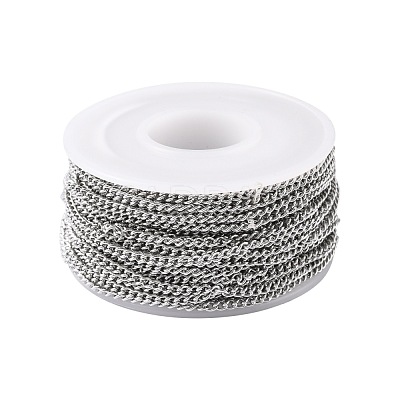 Tarnish Resistant 304 Stainless Steel Curb Chains CHS-R008-04-1