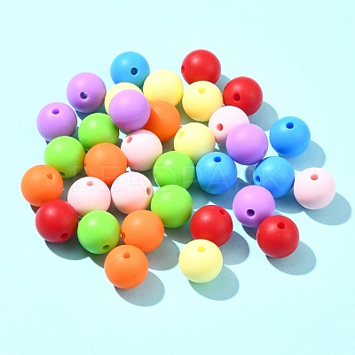 35Pcs Food Grade Eco-Friendly Silicone Focal Beads SIL-FS0001-22A-1