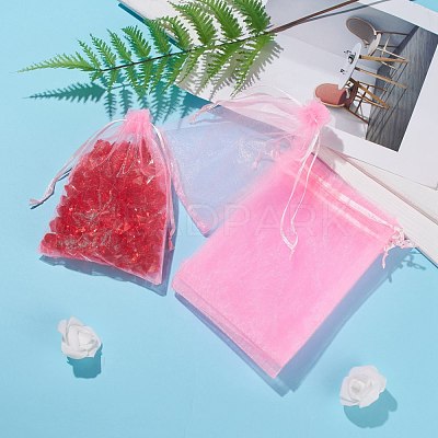 Organza Gift Bags with Drawstring X-OP-R016-13x18cm-02-1