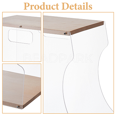 Wooden Vinyl Record Storage Holder Rack ODIS-WH0086-135-1