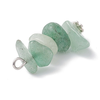 13Pcs Natural Mixed Gemstone Pendants X1-PALLOY-JF02145-02-1