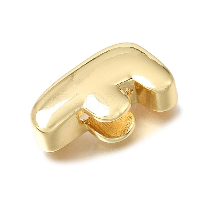 Brass Slide Charms KK-E802-33G-F-1