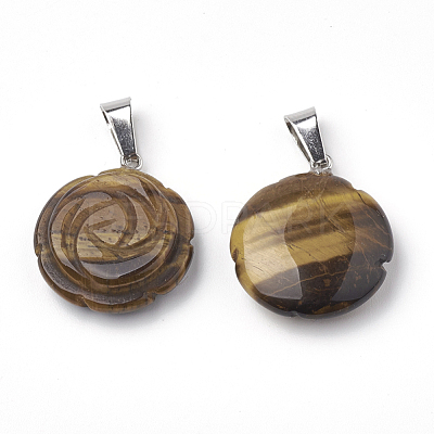 Natural & Synthetic Gemstone Pendants G-S343-M-1