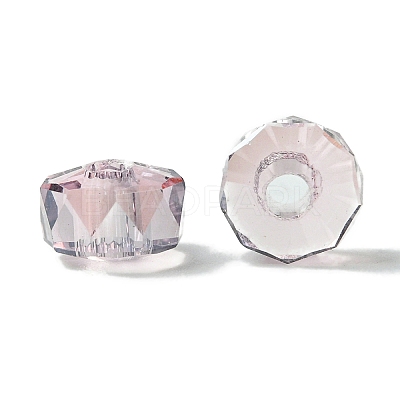 Transparent Electroplate Glass Beads GLAA-K064-10A-PL01-1