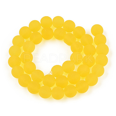 Transparent Glass Beads Strands GLAA-T032-T10mm-MD11-1