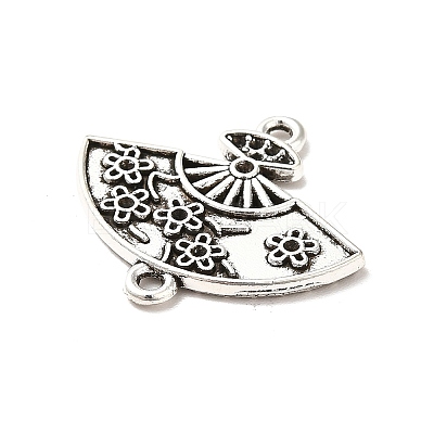 Tibetan Style Alloy Connector Charms PALLOY-M198-29AS-1