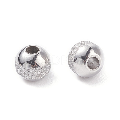 Non-Tarnish Textured 304 Stainless Steel Beads STAS-P306-01D-P-1