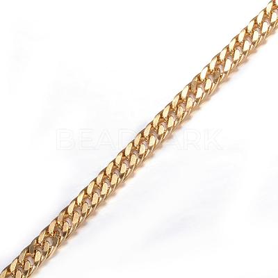 Ion Plating(IP) 304 Stainless Steel Twisted Chain Curb Chains CHS-H007-52G-1