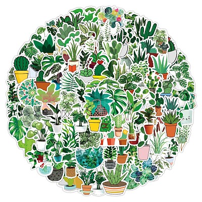 100Pcs PVC Waterproof Plant Sticker Labels STIC-PW0025-03-1