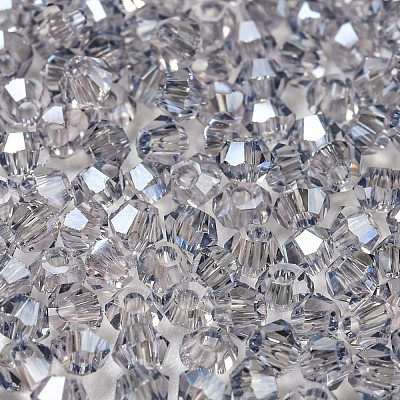 Transparent Electroplate Glass Beads EGLA-M030-02A-PL01-1