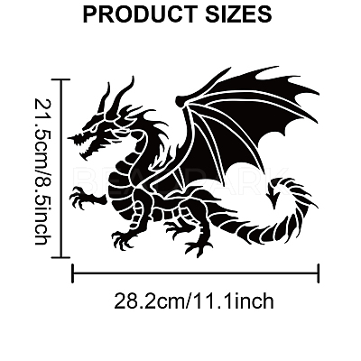 1Pc PET Hollow Out Drawing Painting Stencils DIY-MA0002-38G-1