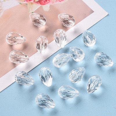 Transparent Acrylic Beads X-TACR-S128-01-1