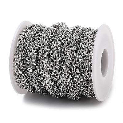 Non-Tarnish 304 Stainless Steel Cable Chain CHS-H026-07B-P-1