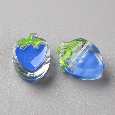 Transparent Enamel Acrylic Beads TACR-S155-003K-1