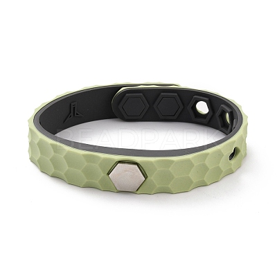 Flat Silicone Cord Bracelets BJEW-F421-01E-1