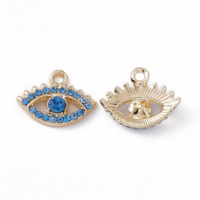 Alloy Rhinestone Pendants PALLOY-P287-06G-002-1