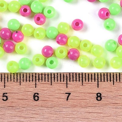 Opaque Acrylic Beads OACR-H118-07B-01-1