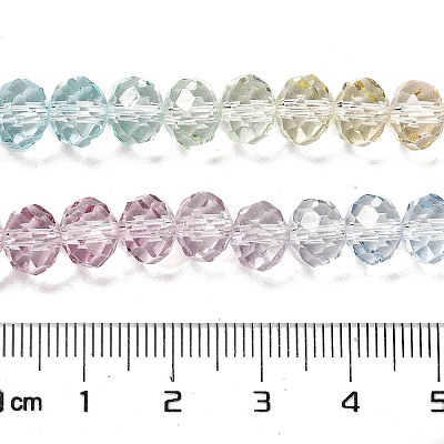 Transparent Painted Glass Beads Strands X1-DGLA-A034-T6mm-A15-1