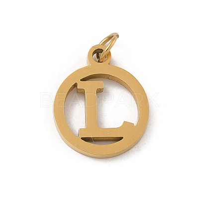 304 Stainless Steel Charms
with Jump Ring STAS-R001-02G-L-1