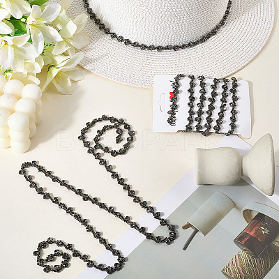 S-shaped Glass Rhinestone and Iron Cup Chains DIY-WH20032-25B-01-1