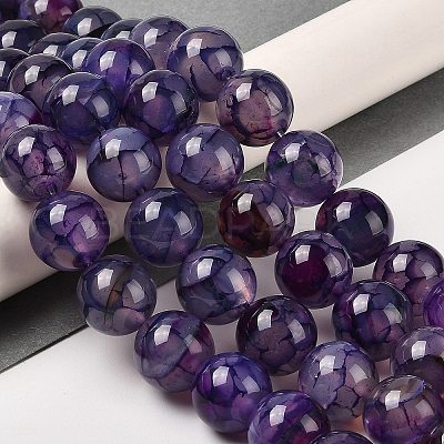 Natural Dragon Veins Agate Dyed Beads Strands G-H290-A01-02A-1