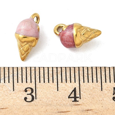 304 Stainless Steel Enamel Charms STAS-K306-33G-1