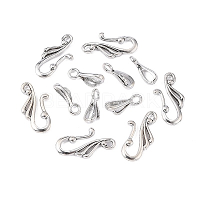 Tibetan Style Alloy Hook and Eye Clasps LF1157Y-NF-1