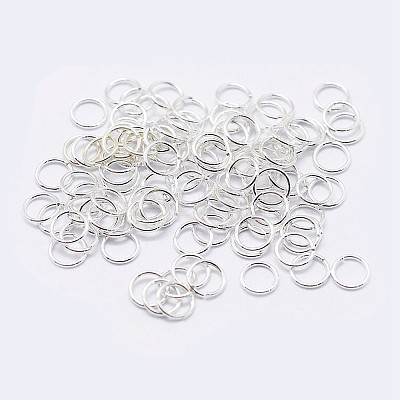 925 Sterling Silver Saw Cut Open Jump Rings STER-F036-02S-1x4mm-1