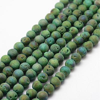 Electroplated Natural Quartz Crystal Beads Strands G-K174-01A-1