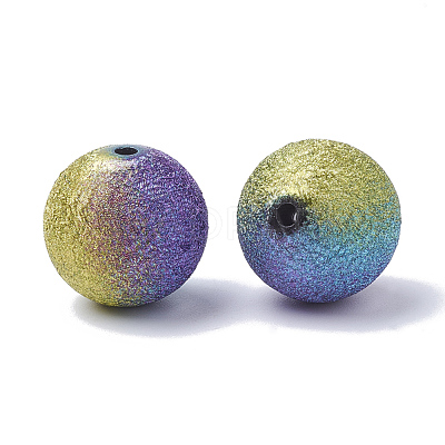 Spray Painted Acrylic Beads ACRP-R146-01-1