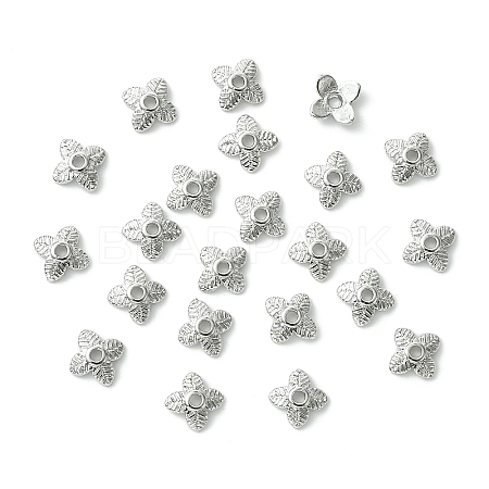 20Pcs Brass Bead Caps KK-YW0003-55P-1